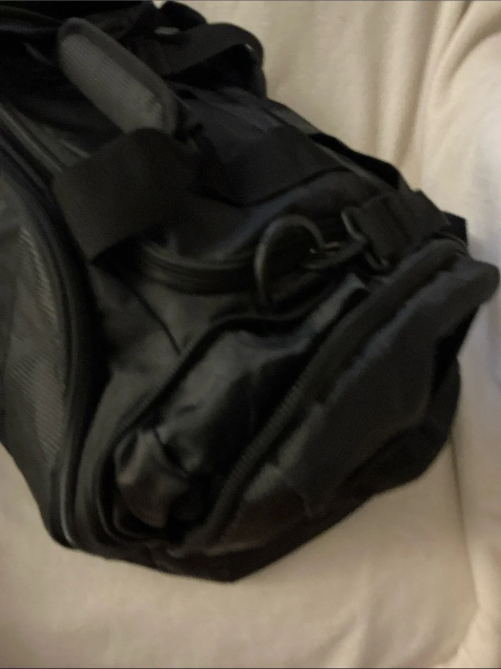 STARTER Black Men’s Duffel Bag with Shoulder Strap